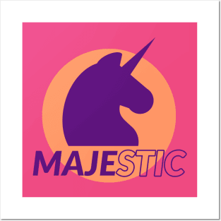 Majestic Unicorn Posters and Art